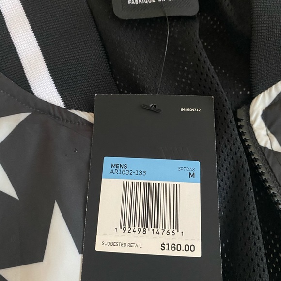 Nike Mens Printed Scorpion Jacket Black/White - Picture 2 of 2